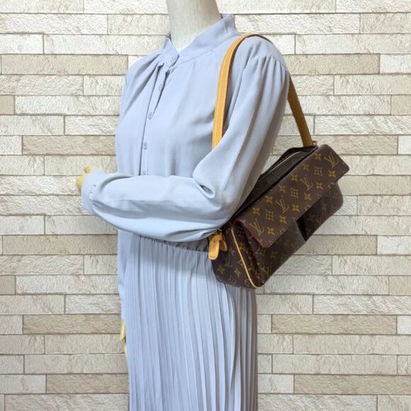 LOUIS VUITTON Shoulder Bag M51164 Monogram canvas Monogram Vivacite MM used - Picture 2 of 12